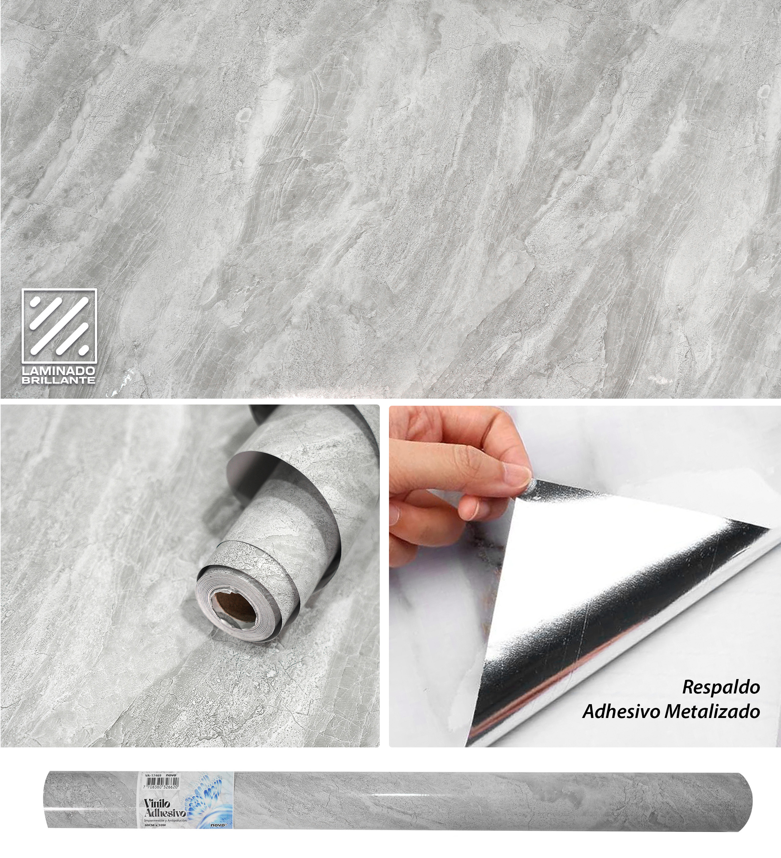 Papel Vinilo Adhesivo Brillante VA-17469